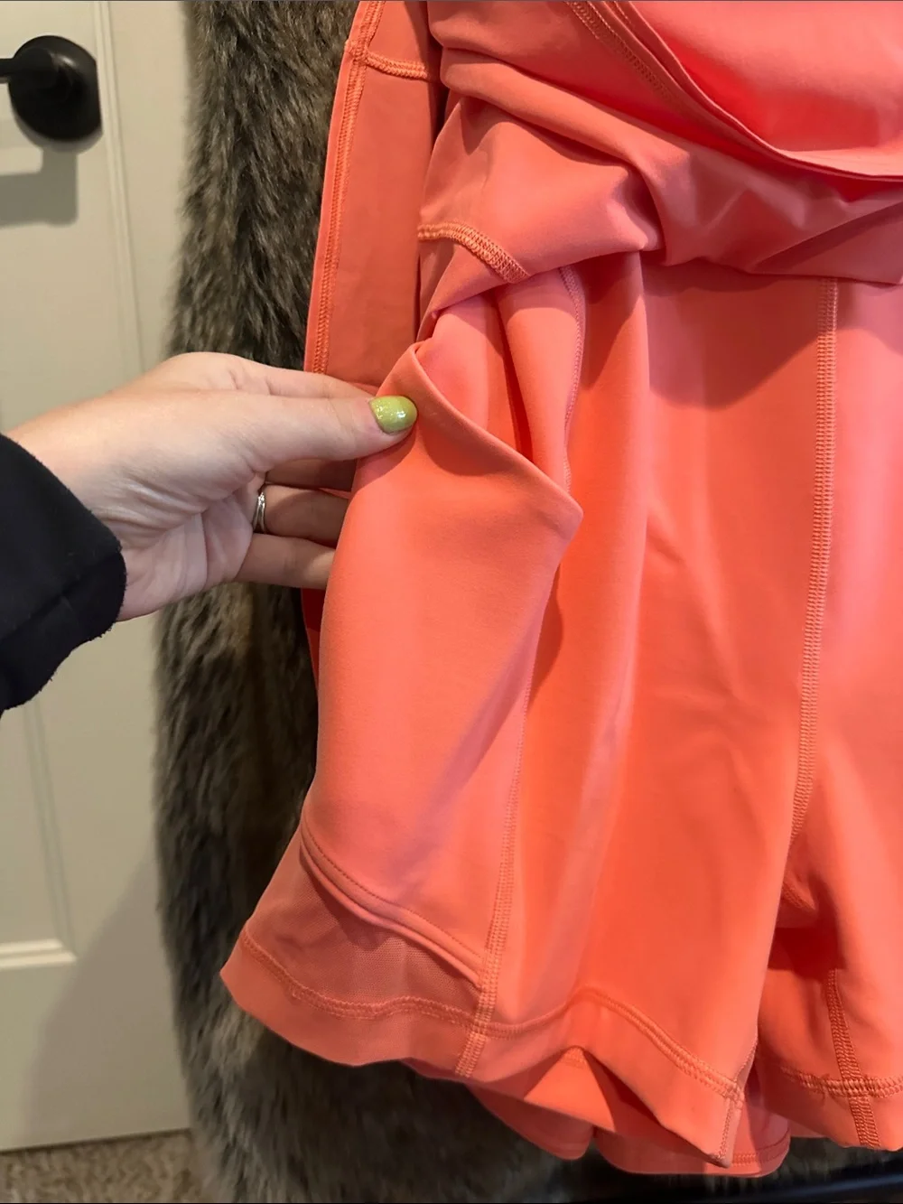 lululemon athletica Coral-Pink Sleeveless Fit-and-Flare Dress - Picture 6 of 9